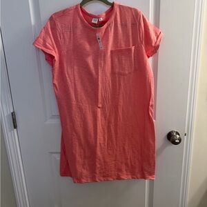 GAP Coral T-Shirt Dress with Pocket